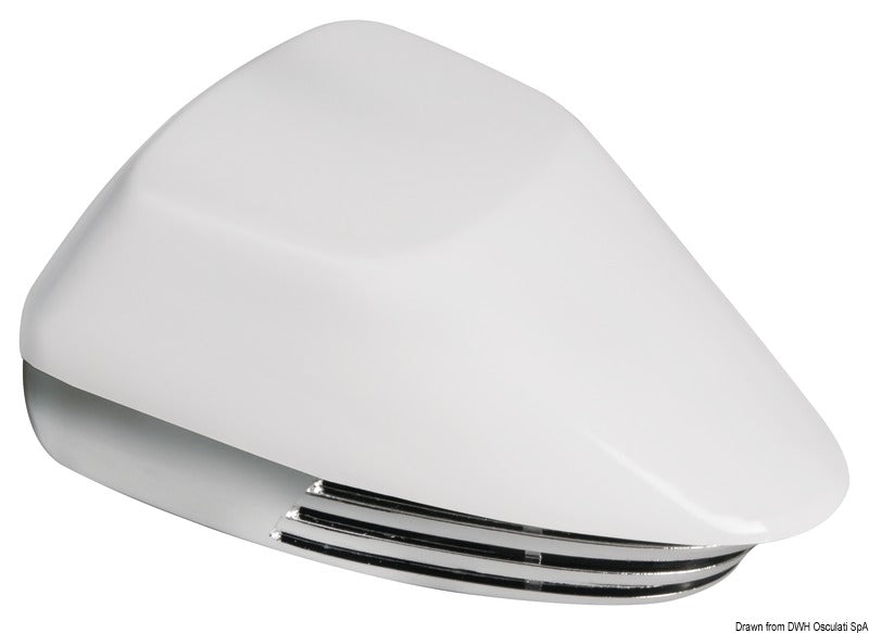 Diaphragm horn white + chromed ABS 12 V - foto originale Osculati Srl