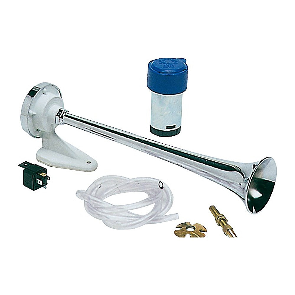 Marco Trumpet horn w/compressor chromed ABS 12 V - foto originale Osculati Srl