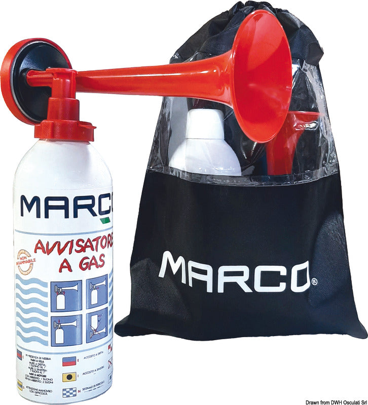 Marco Portable gas trumpet 400ml type-approved RINA - foto originale Osculati Srl