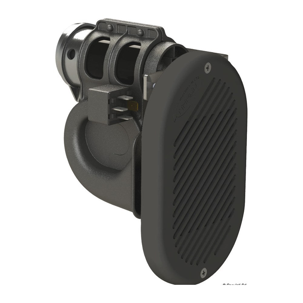 Marco HURRICANE electropneumatic black horn 12 V - foto originale Osculati Srl