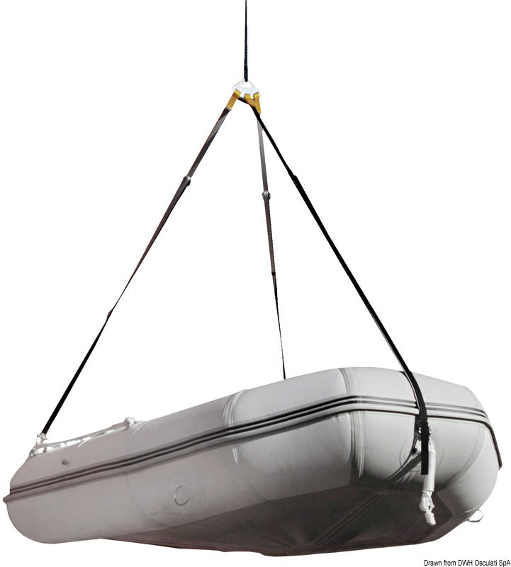 3-arm dinghy lift system - foto originale Osculati Srl