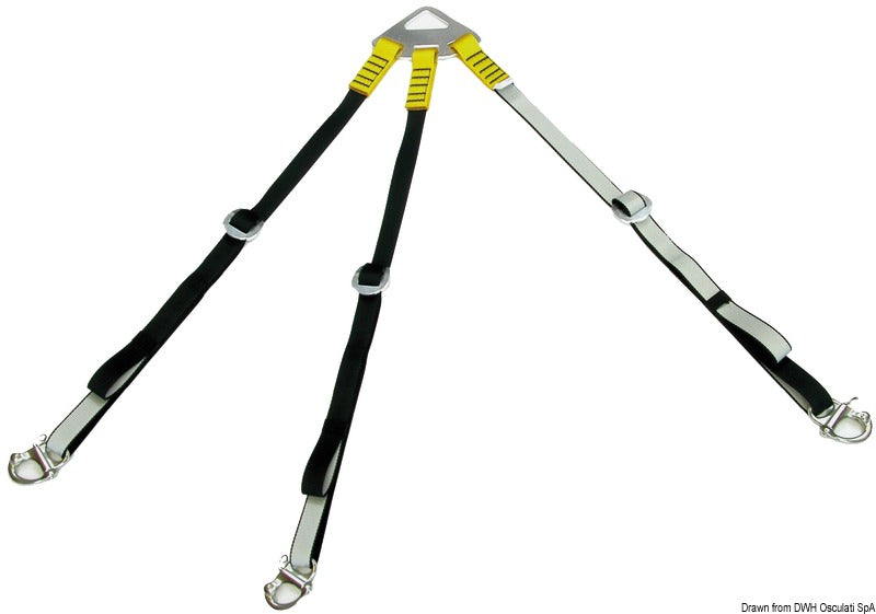 3-arm dinghy lift system - foto originale Osculati Srl