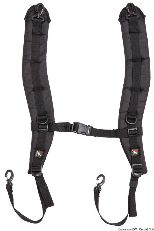 Amphibious Black padded shoulder straps f. Voyager SR-02 - foto originale Osculati Srl