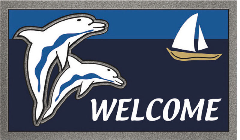 Format antiskid doormat 40 x 68 cm Dolphins - foto originale Osculati Srl