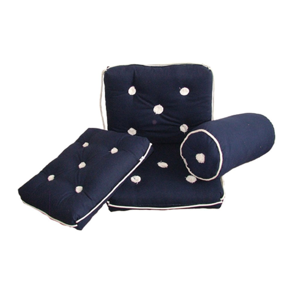 Simple cotton cushion blue 430 x 350 mm - foto originale Osculati Srl