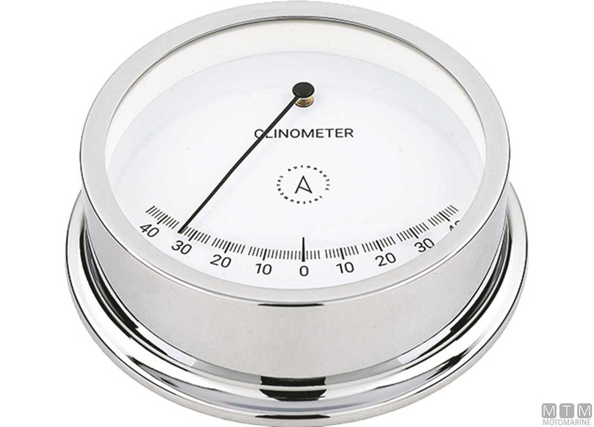 A-Nautic Pacific inclinometer 120 mm chrome-plated brass - original photo Motomarine Srl