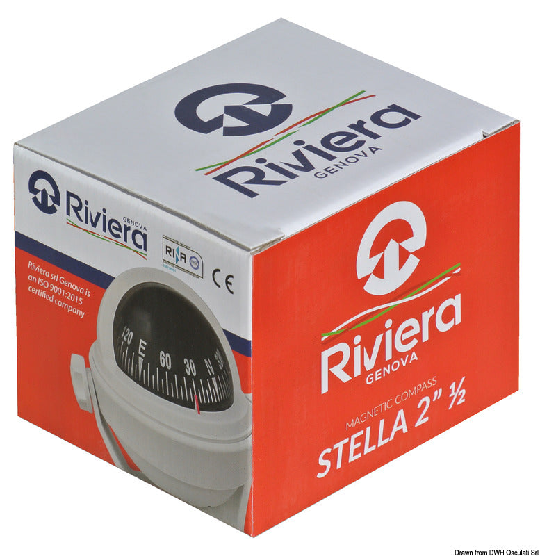 RIVIERA BS2 compass 2"1/2 black rose/black body - foto originale Osculati Srl