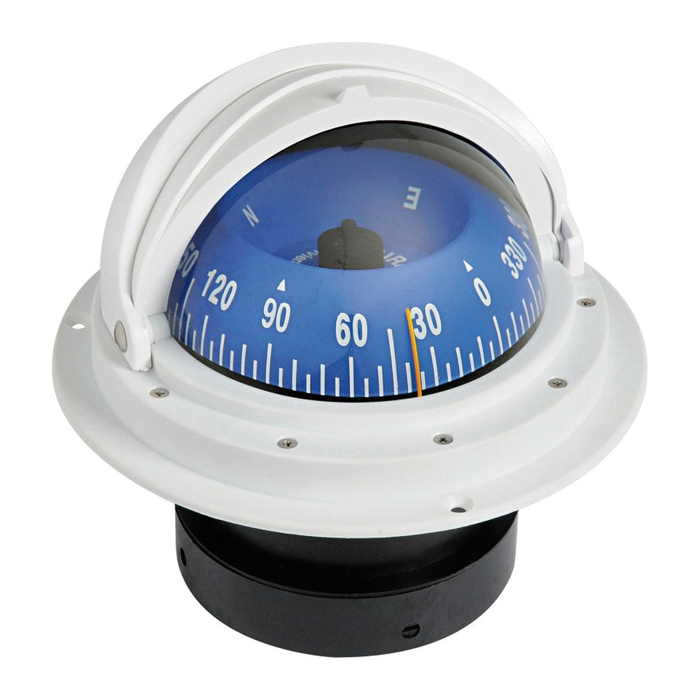 RIVIERA compass 4" enveloping opening white/blue front view - foto originale Osculati Srl