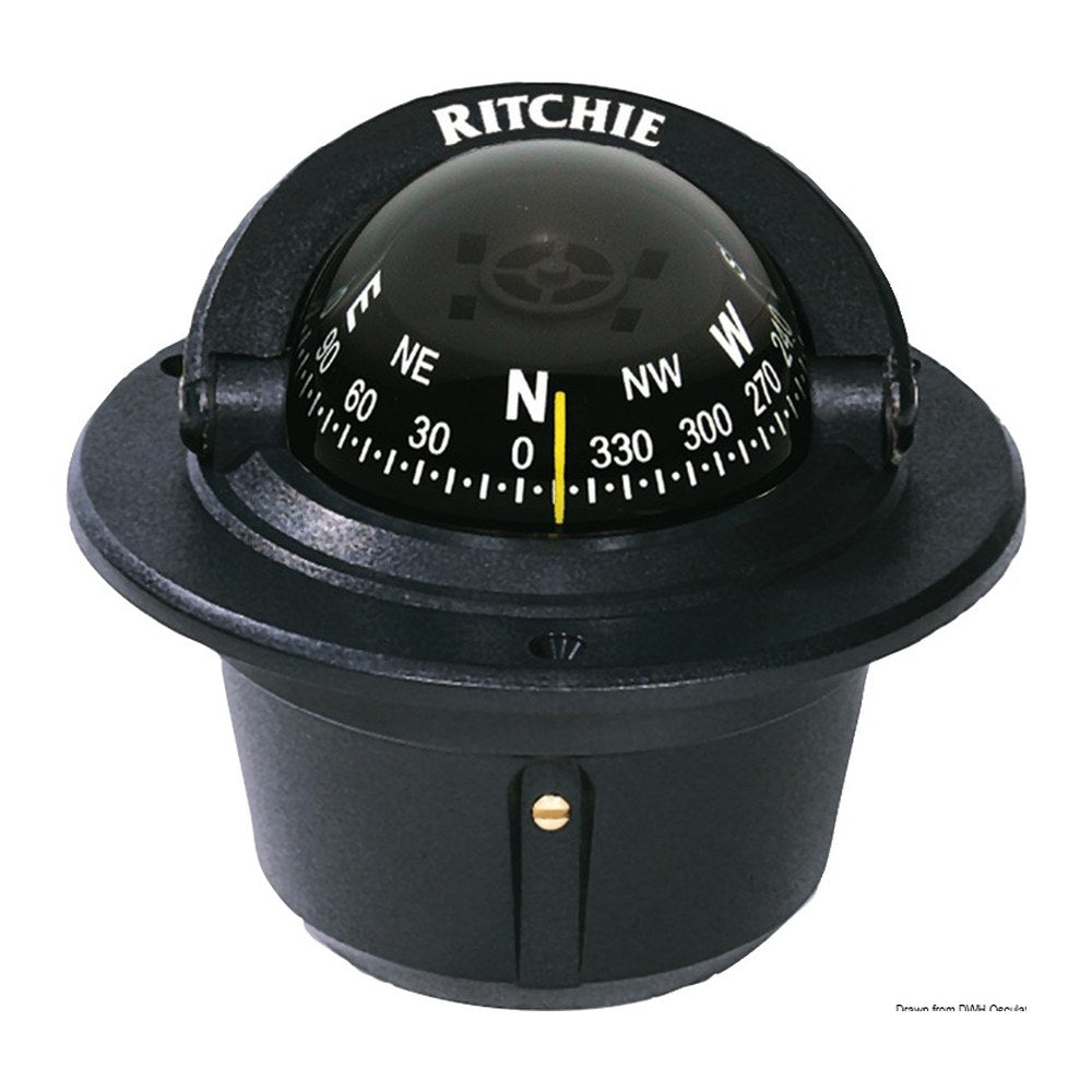 RITCHIE Explorer built-in compass 2"3/4 black/blac - foto originale Osculati Srl