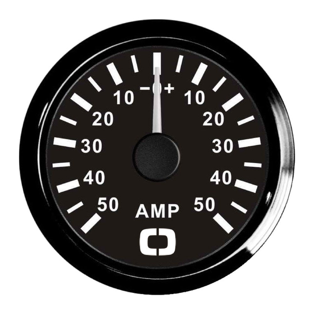 Ammeter w/shunt 50 A black/black - foto originale Osculati Srl