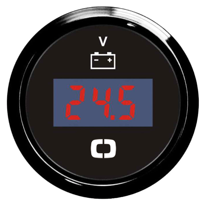 Digital voltmeter 8/32 V black/black - foto originale Osculati Srl