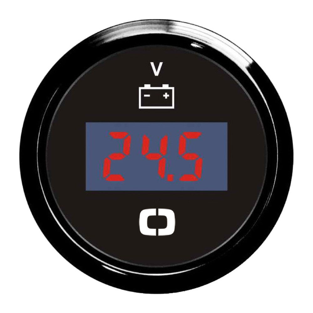 Digital voltmeter 8/32 V black/black - foto originale Osculati Srl