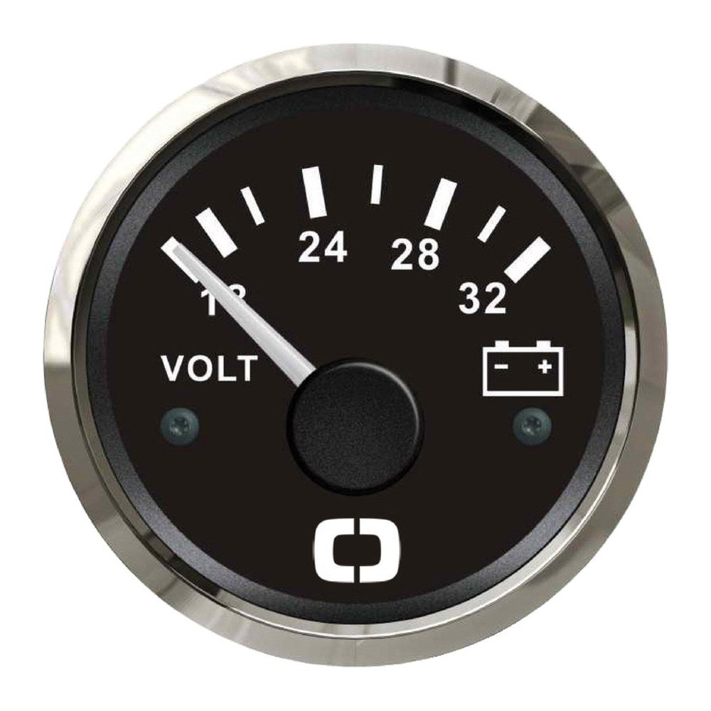 Voltmeter 18/32 V black/glossy - foto originale Osculati Srl