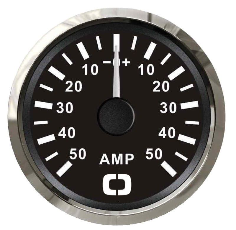 Ammeter w/shunt 50 A black/glossy - foto originale Osculati Srl