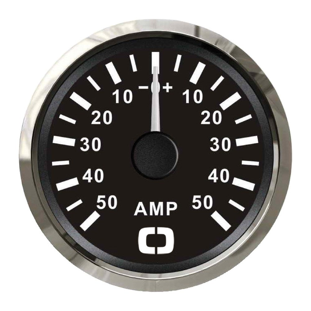 Ammeter w/shunt 50 A black/glossy - foto originale Osculati Srl