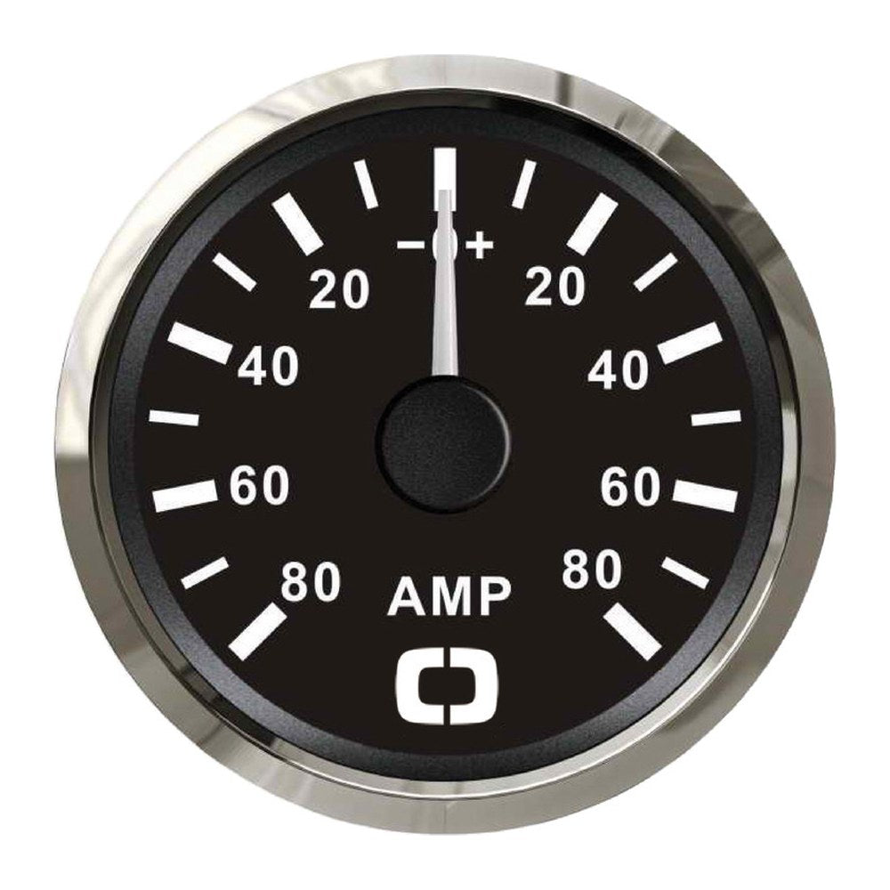 Ammeter w/shunt 80 A black/glossy - foto originale Osculati Srl