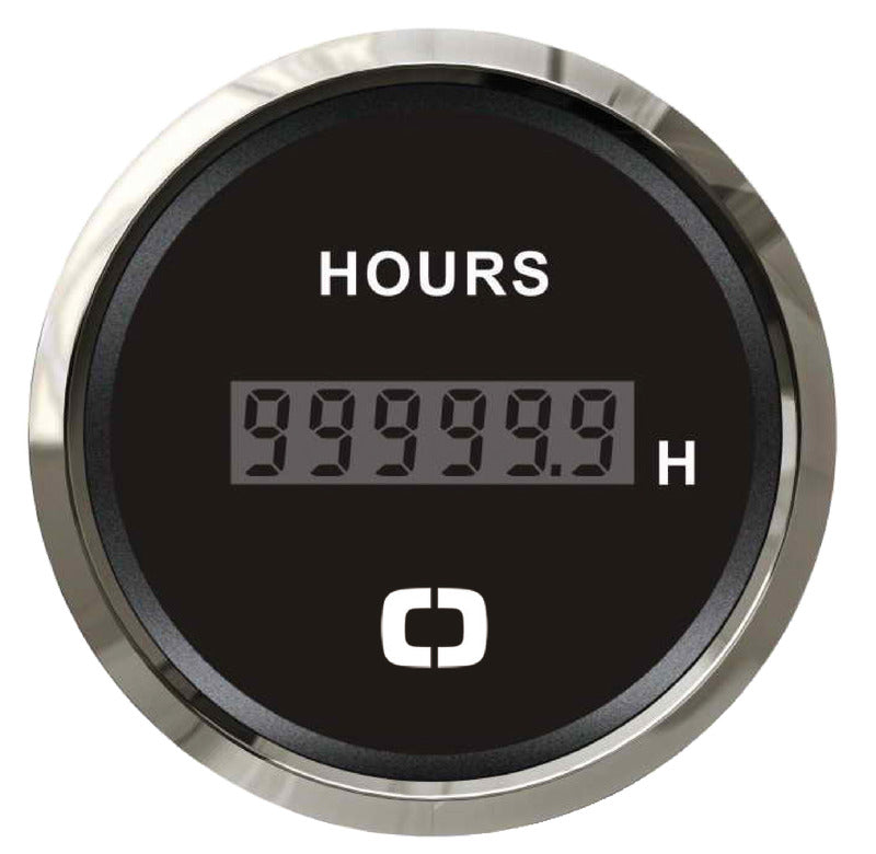Digital hour counter black/glossy - foto originale Osculati Srl