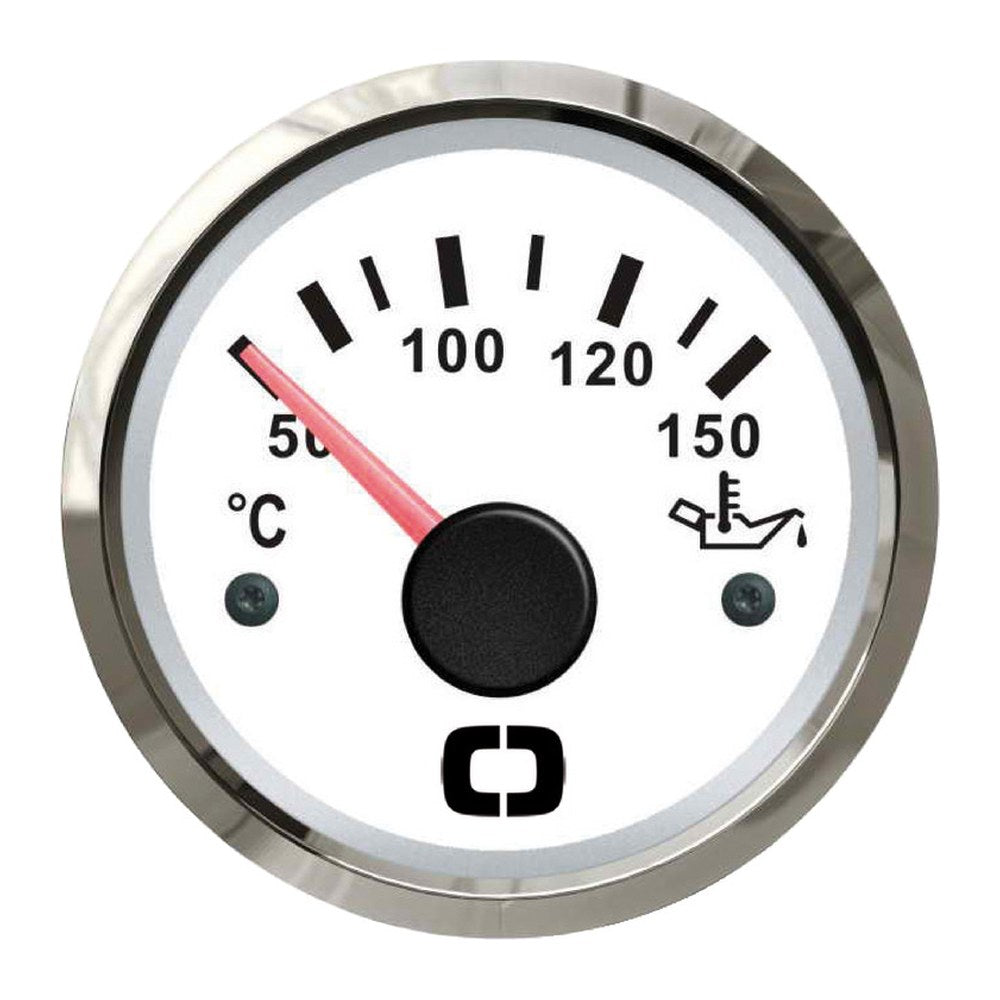 Oil temperature gauge 50/150° white/glossy - foto originale Osculati Srl