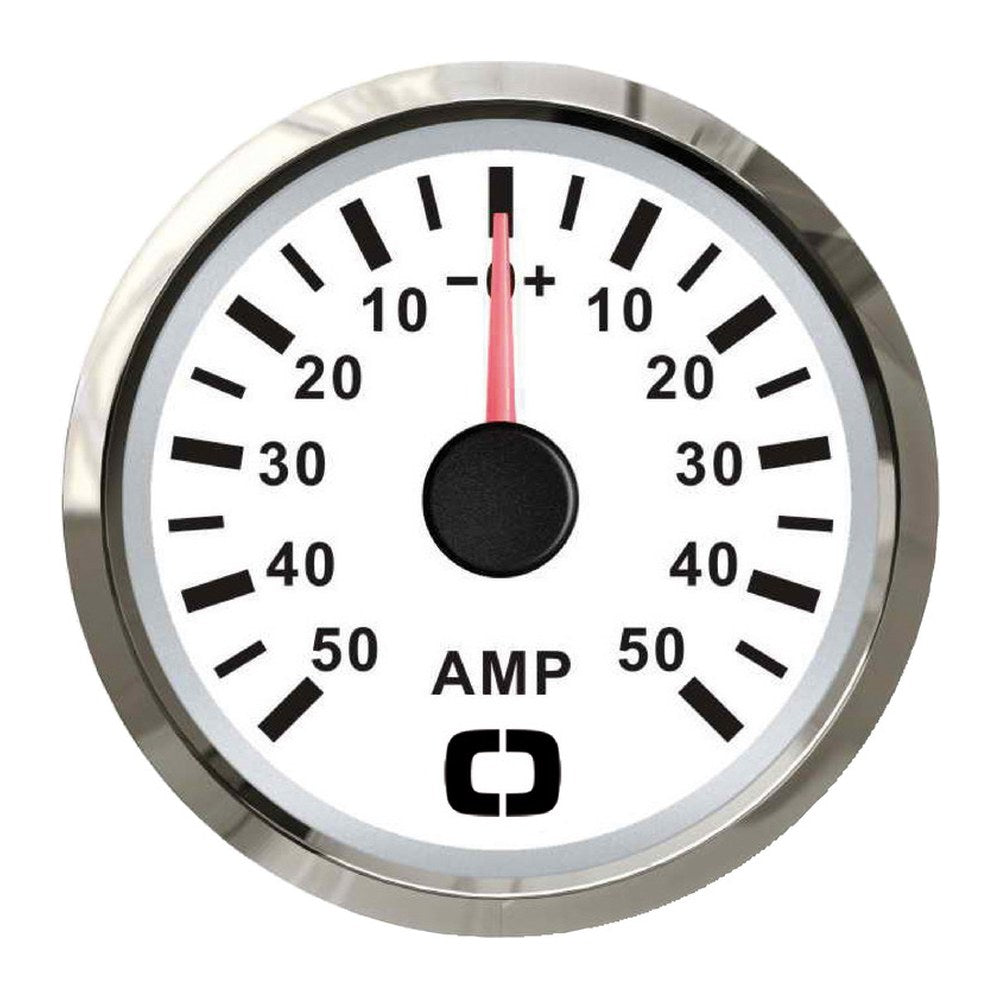 Ammeter w/shunt 50 A white/glossy - foto originale Osculati Srl