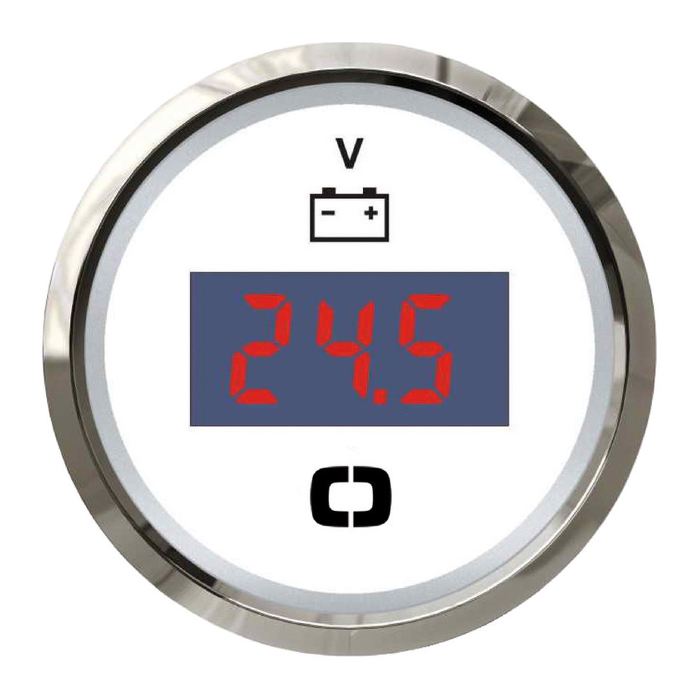 Digital voltmeter 8/32 V white/glossy - foto originale Osculati Srl