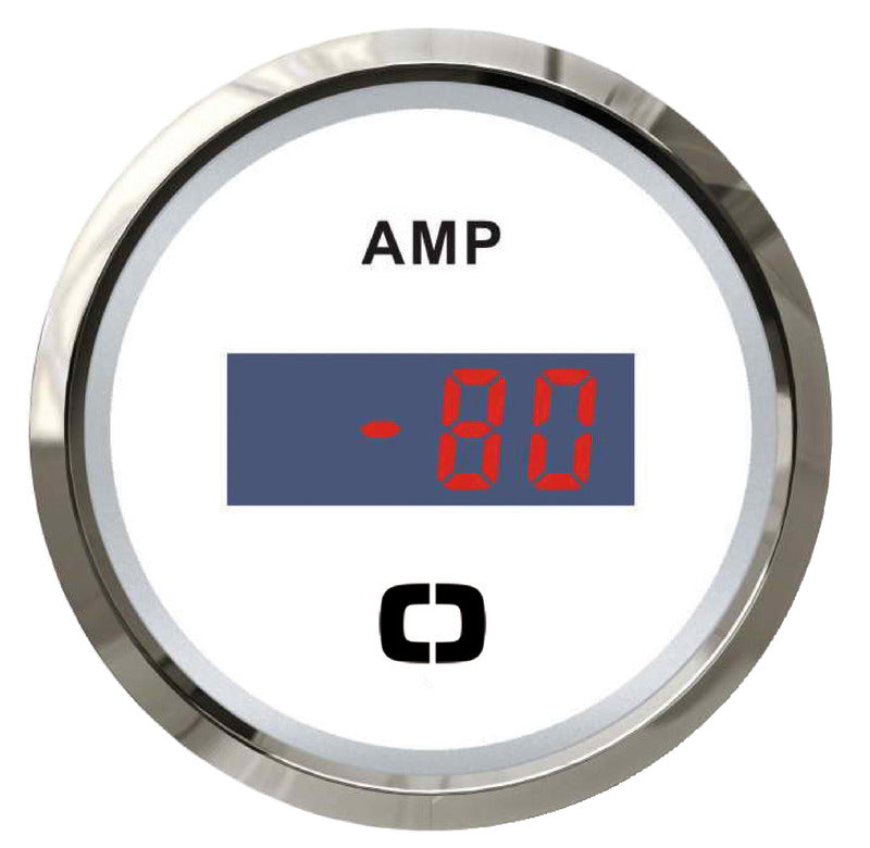 Digital ammeter w/shunt white/glossy - foto originale Osculati Srl