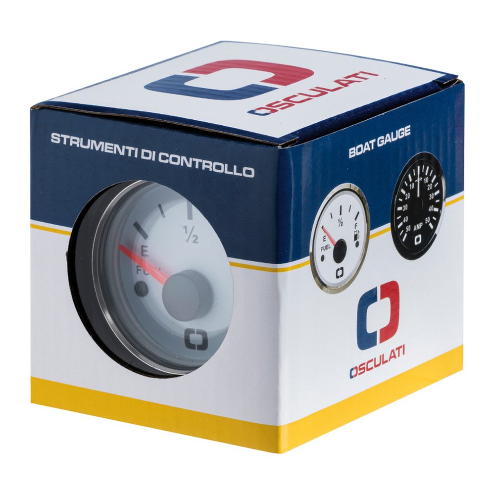 Revolution counter 0-6000 RPM black/glossy - foto originale Osculati Srl