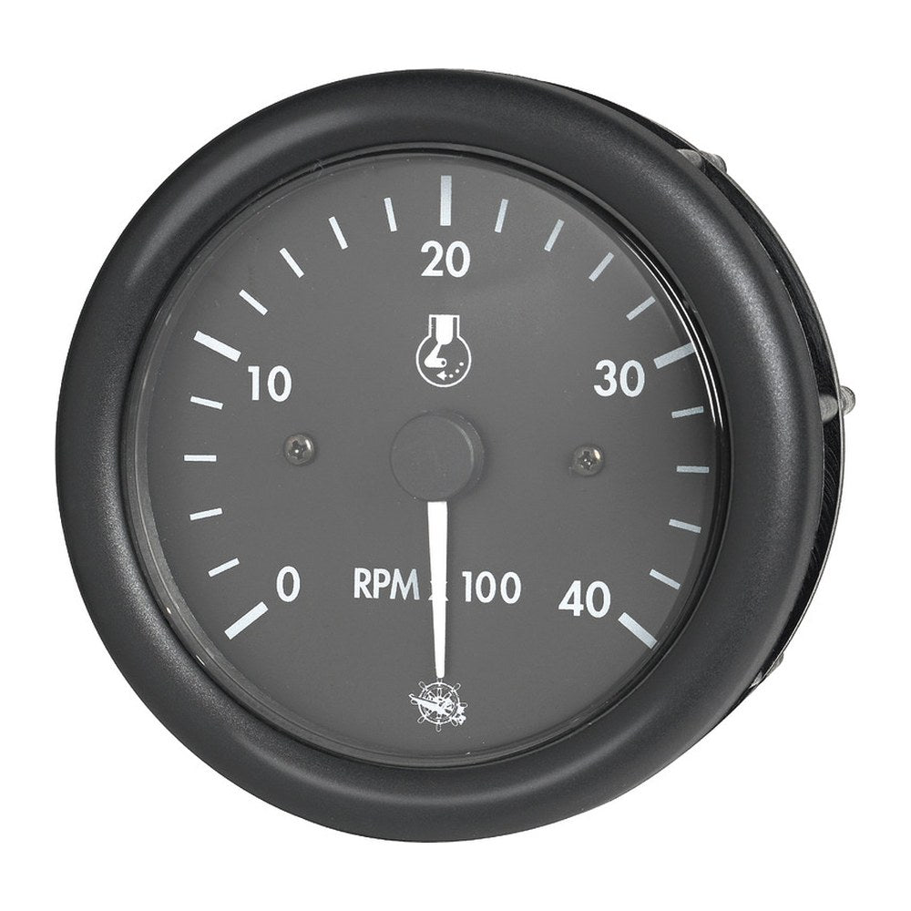 Guardian RPM counter diesel black w/hourmeter 12 V - foto originale Osculati Srl