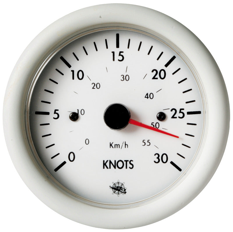 Guardian speedometer 0-30 knots white 12 V - foto originale Osculati Srl