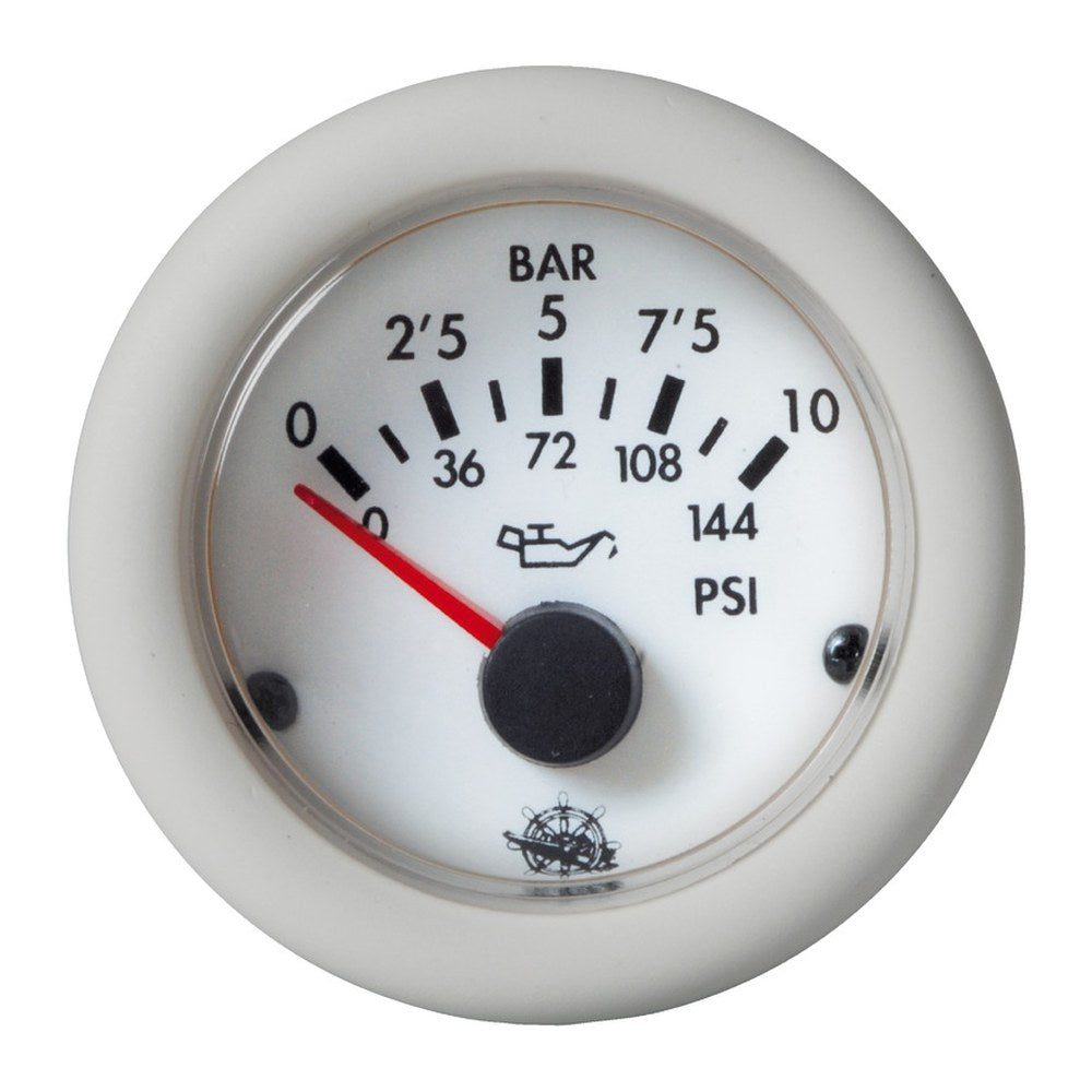 Guardian oil pressure gauge 0-10 bar white 24 V - foto originale Osculati Srl