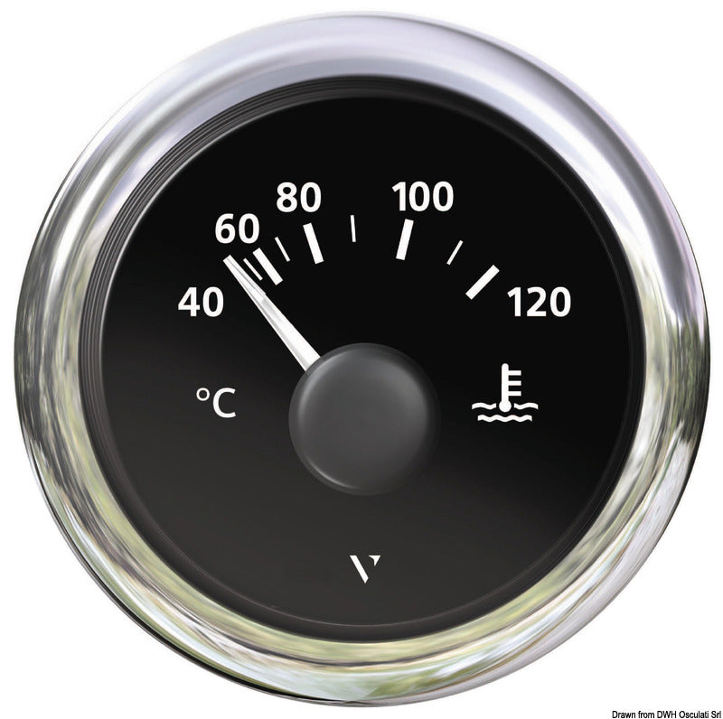 VDO Marine Water thermometer black - foto originale Osculati Srl