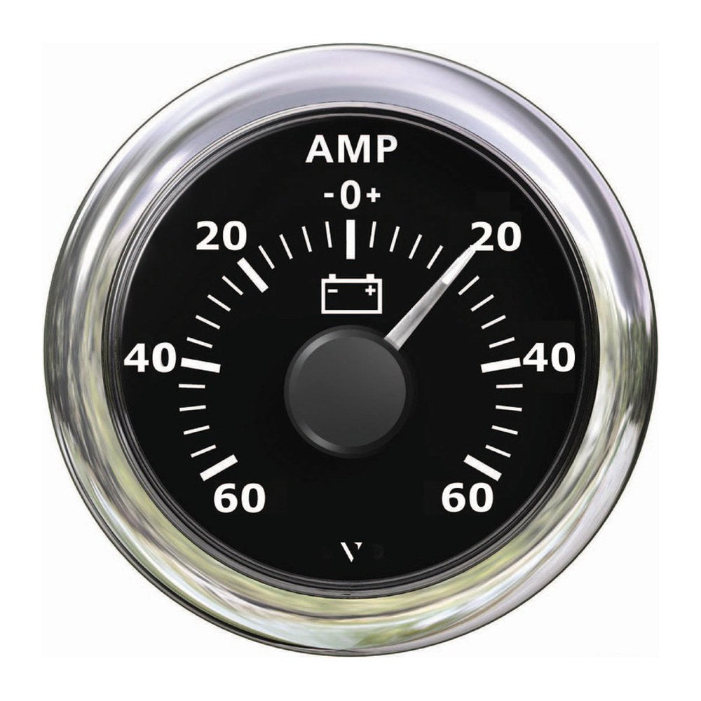 VDO Marine Ammeter black-60 A +60 A - foto originale Osculati Srl