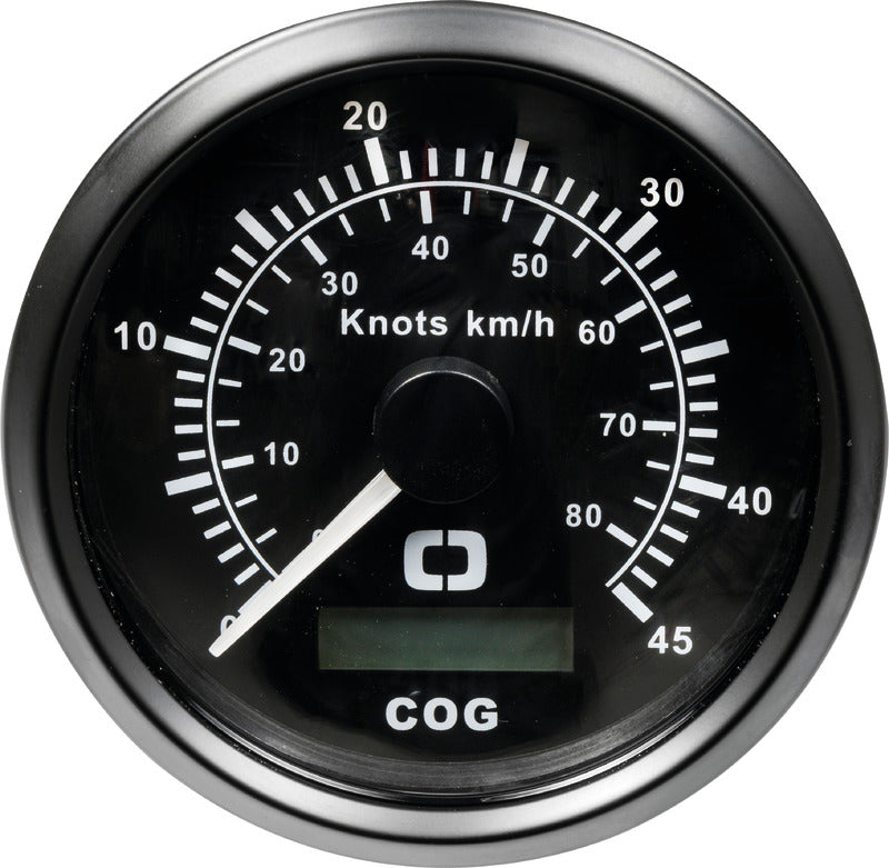 Pitot speedometer 0-65 MPH black/glossy - foto originale Osculati Srl