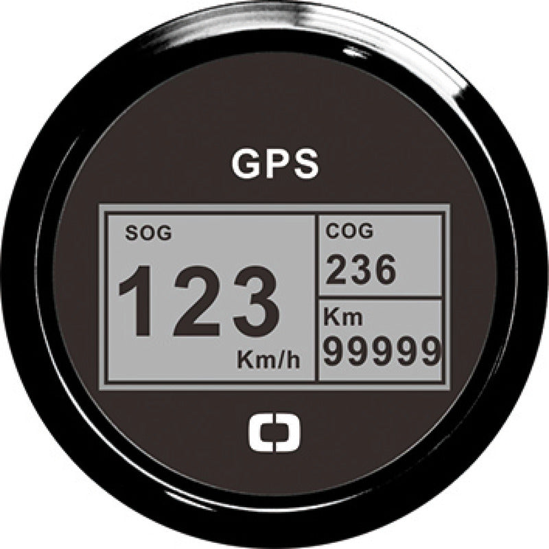 Speedometer compass mile counter GPS black/black - foto originale Osculati Srl