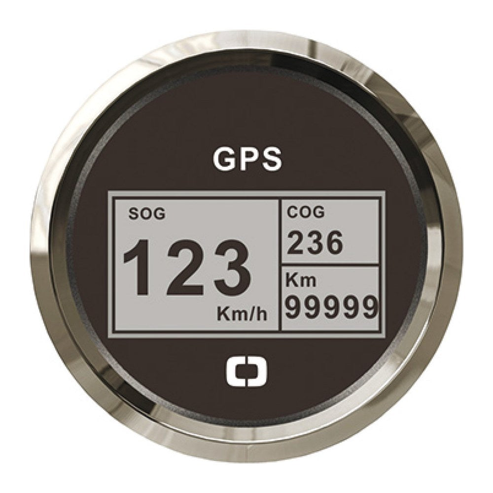 Speedometer compass mile counter GPS black/glossy - foto originale Osculati Srl