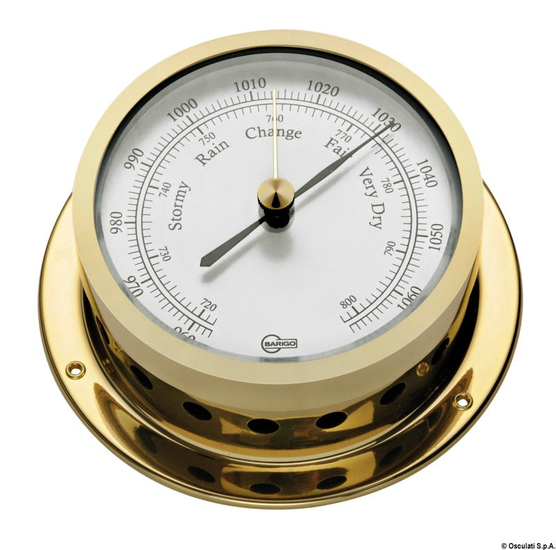 Barigo Star barometer golden brass - foto originale Osculati Srl