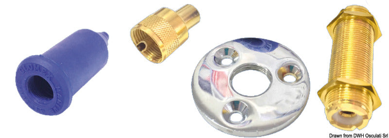Glomex deck fairlead for coaxial cables - foto originale Osculati Srl