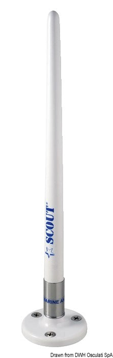 Scout AM/FM antenna 25 cm - foto originale Osculati Srl