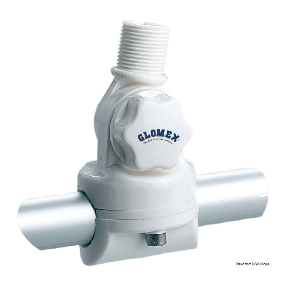 GLOMEX nylon jointed base for VHF/GPS antennas - foto originale Osculati Srl