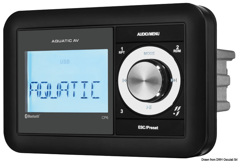 Aquatic av MP6 compact watertight tuner - foto originale Osculati Srl