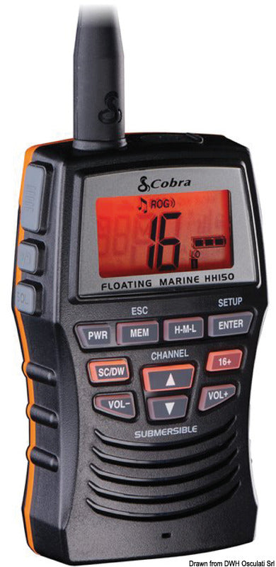Cobra marine Cobra Bluebound 150E - Portable VHF - foto originale Osculati Srl