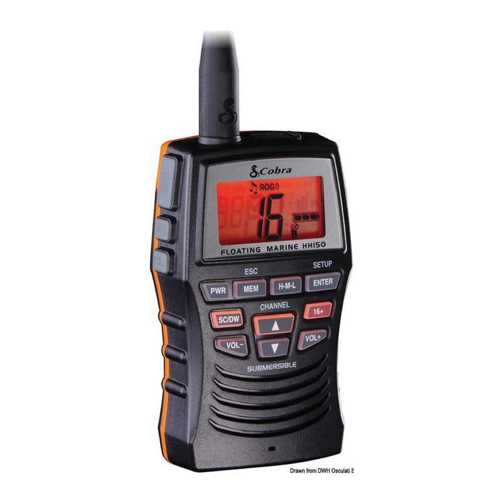 Cobra Bluebound 150E - Portable VHF - foto originale Osculati Srl
