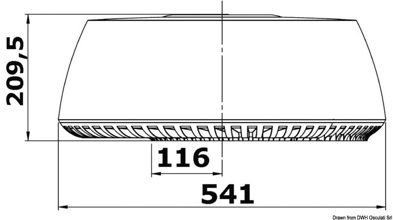Raymarine Quantum radar antenna w/10m-cord - foto originale Osculati Srl