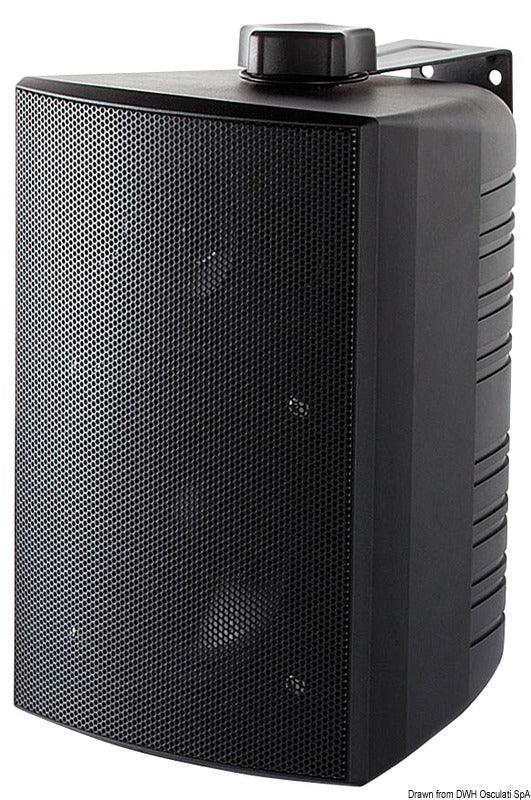Cabinet stereo 2-way speakers black - foto originale Osculati Srl