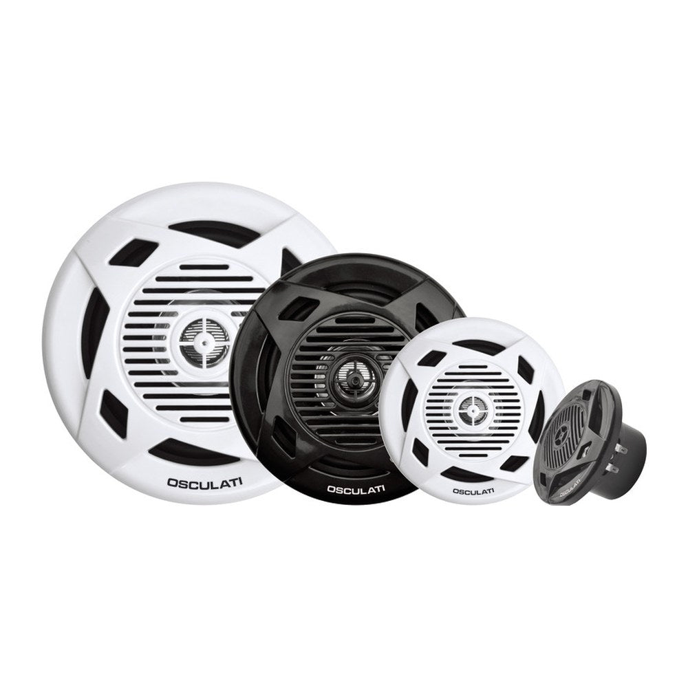 Pairs of dual cone loudspeakers 5.25" 2x40 W black - foto originale Osculati Srl