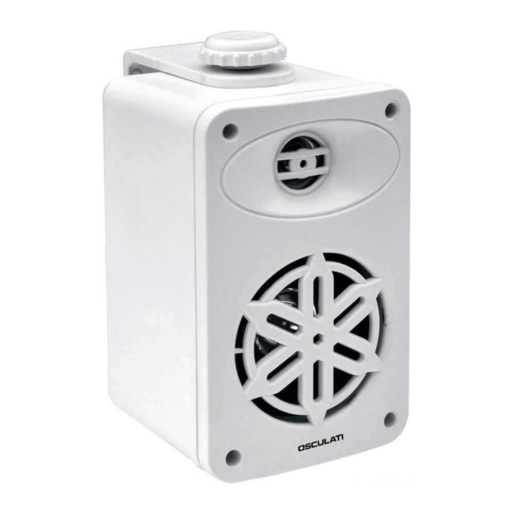 Pairs of 2-way loudspeakers f.interiors 3" - 2x80W - white - foto originale Osculati Srl