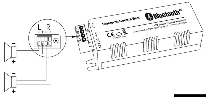 Bluetooth amplifier 2 channels - foto originale Osculati Srl