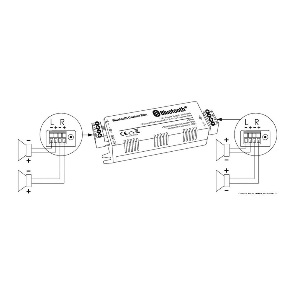 Bluetooth amplifier 4 channels - foto originale Osculati Srl