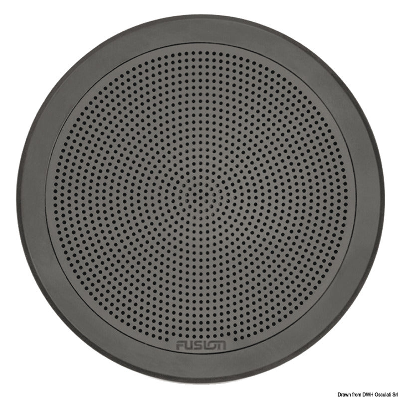 Fusion FM-F65RW Flush Mount 6.5" speaker black grid. Sold in pairs - foto originale Osculati Srl