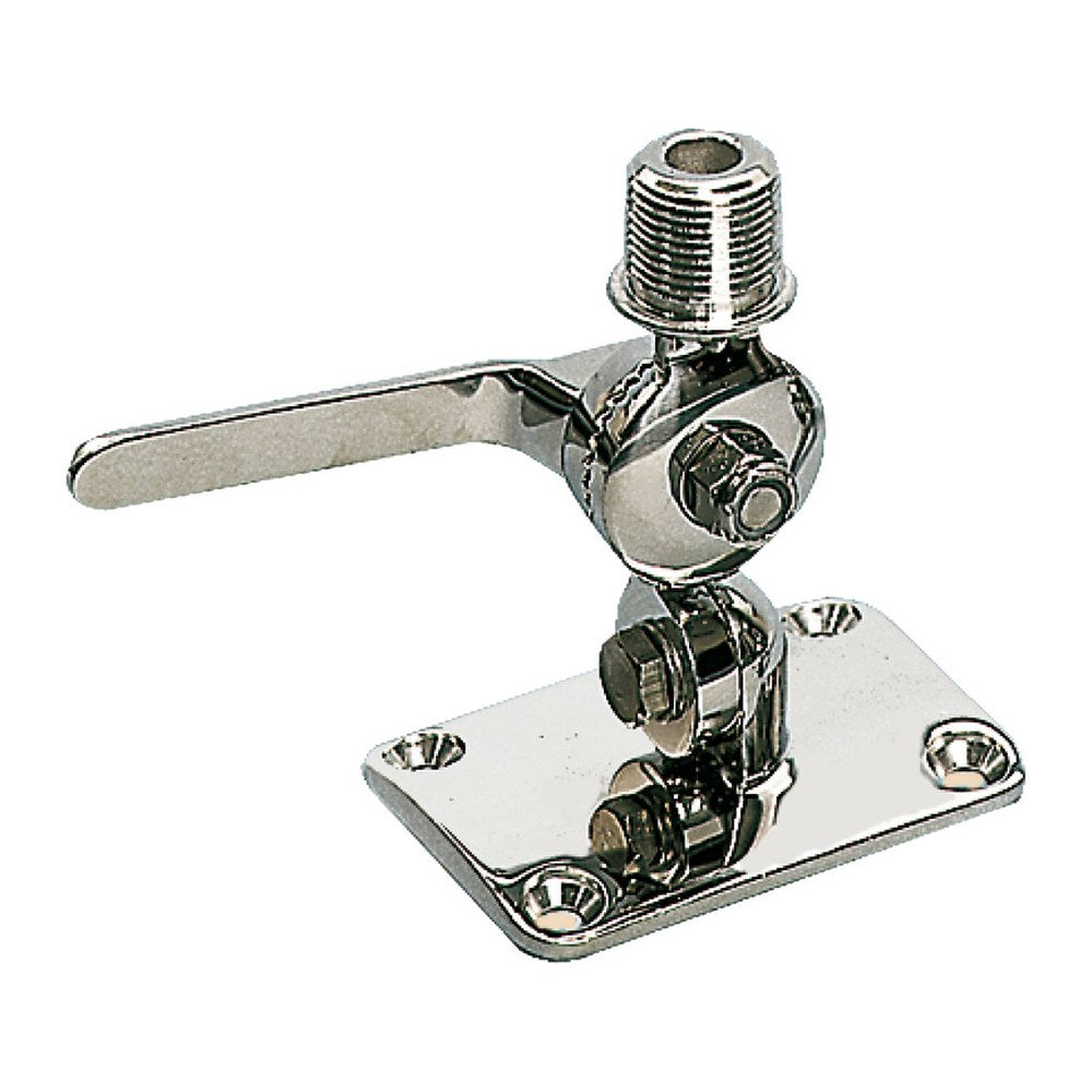 Double swivelling base for antennas AISI 316 - foto originale Osculati Srl