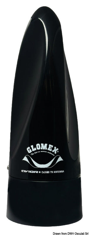 GLOMEX Avior TV/AM-FM antenna black - foto originale Osculati Srl
